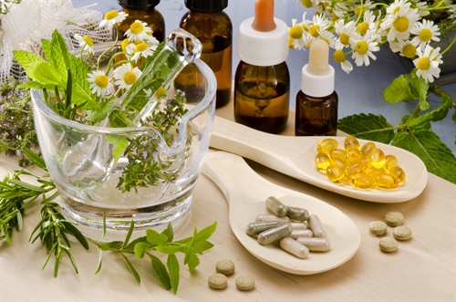 Herbal Medicine flowers and tinctures