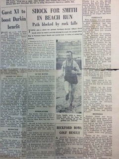 Chesil Beach Run newspaper cutting