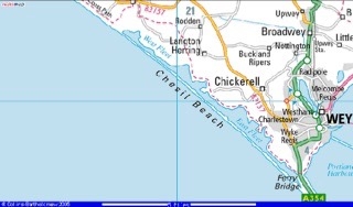 Chesil Beach map