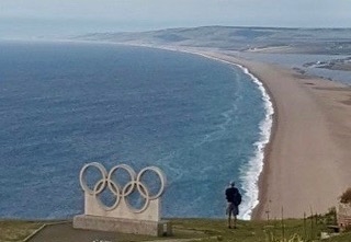 Chesil Beach olympic rings